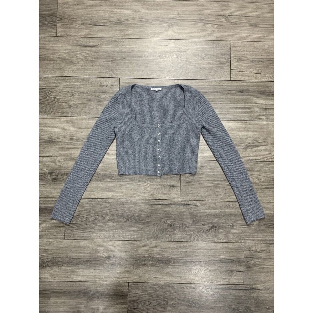 Reformation Idina Cropped Cashmere Cardigan Sz L‎